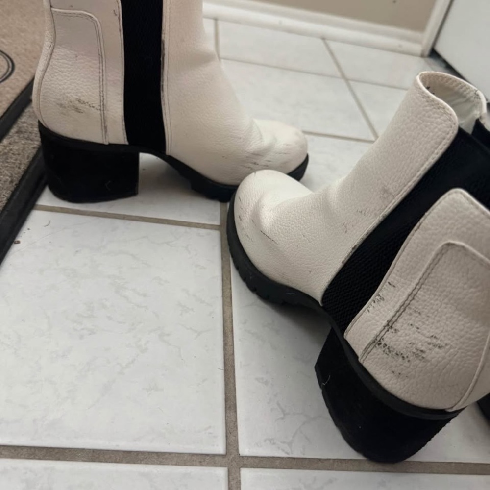 Stylish White Ankle Boots